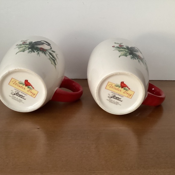 Set of 2 Susan Wright Winter Song Coffee Cups by Certified International - Picture 6 of 6